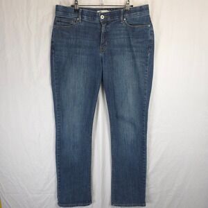 Levi's 525 Perfect Waist Straight Leg Jeans Women 14 Blue Causal Chic Everyday